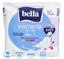 Прокладки женские гигиенические суперт bella Perfecta Ultra Blue, 10шт/уп.