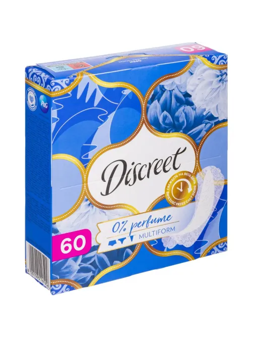 Прокладки гигиенические DISCREET Air Multiform Trio, 60шт/уп