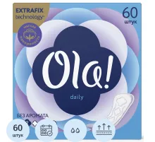 Прокладки женские гигиенические Ola! DAILY ежедневные 60 шт/уп