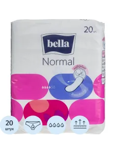 Прокладки женские гигиенические bella Normal, 20 шт./уп.