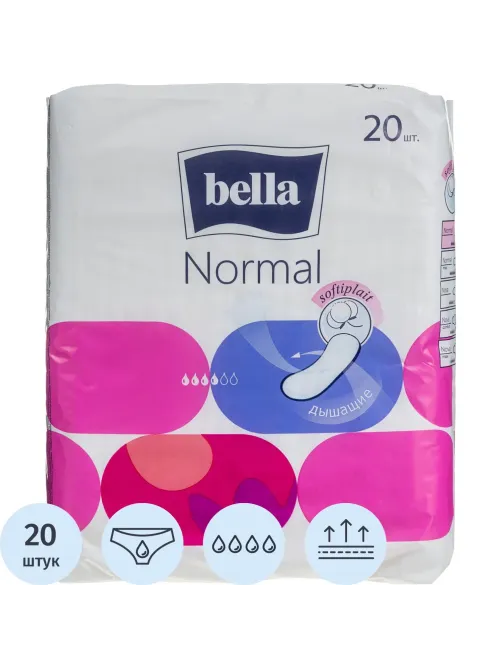 Прокладки женские гигиенические bella Normal, 20 шт./уп.