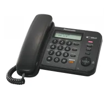 Телефон проводной Panasonic KX-TS2358RUB черный