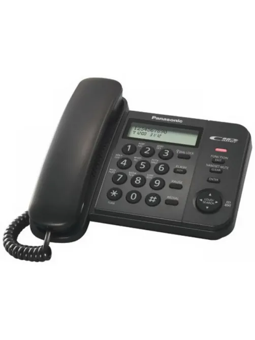 Телефон проводной Panasonic KX-TS2356RUB черный