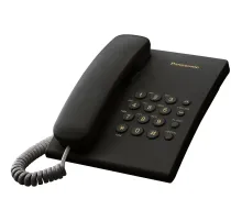 Телефон проводной Panasonic KX-TS2350RUB черный