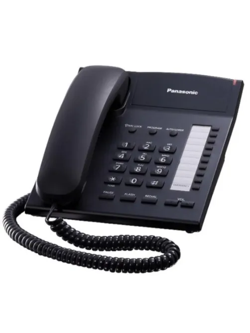 Телефон проводной Panasonic KX-TS2382RUB чер(KX-TS2382RUB)