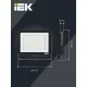 Прожектор светодиодный СДО 06-100 6500К IP65 черн. ИЭК LPDO601-100-65-K02