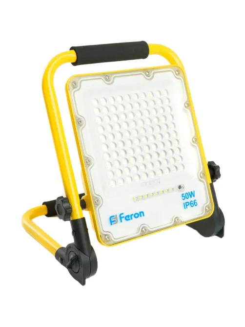 Прожектор светодиодный Feron LL-951 переносной с з/у IP66 50W 6400K (48676)