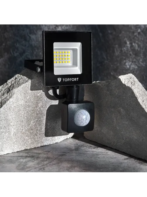 Прожектор светодиодный Topfort LED FL MS 20W 6500K 1700Л c датчик. движения