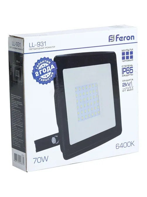Прожектор светодиодный Feron LL-931 IP65 70W 6400K (41551)