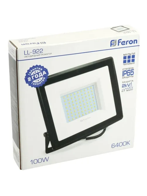 Прожектор светодиодный FERON LL-922 100W 6400К 230В IP65 (32103)