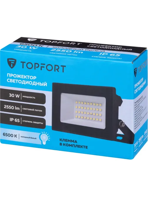 Прожектор светодиодный Topfort LED FL 30W 6500K IP65
