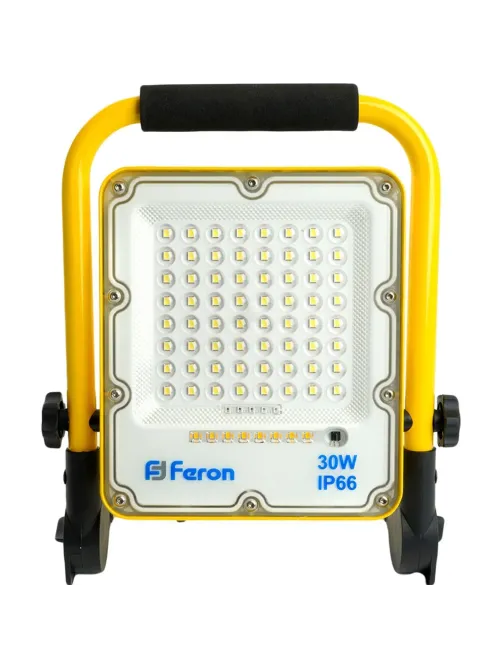 Прожектор светодиодный Feron LL-950 переносной с з/у IP66 30W 6400K (48675)