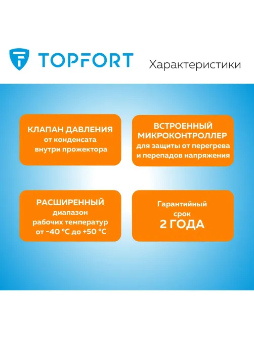 Прожектор светодиодный Topfort LED FL 100W 6500K IP65