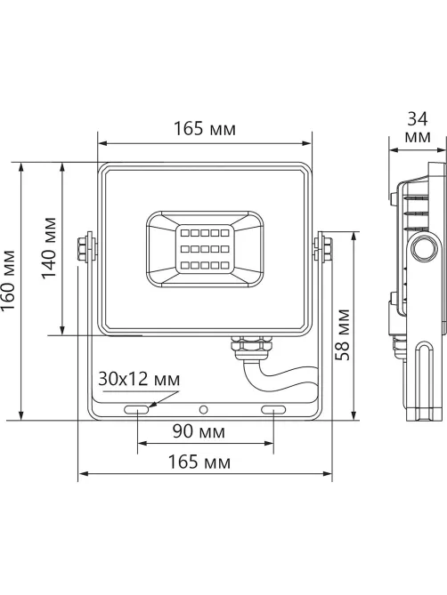 Прожектор светодиодный Feron LL-931 IP65 70W 6400K (41551)