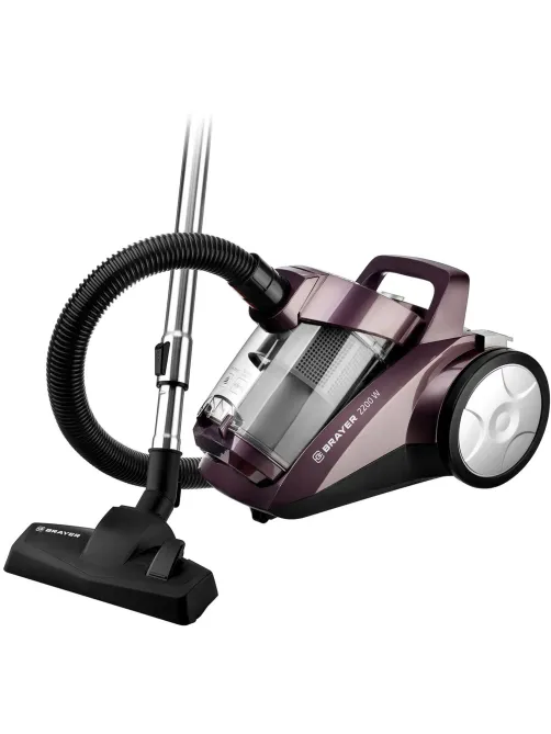 Пылесос циклонного типа BRAYER 4205BR, 2200Вт, 4л, всас420 Вт,Hepa,телес.5м