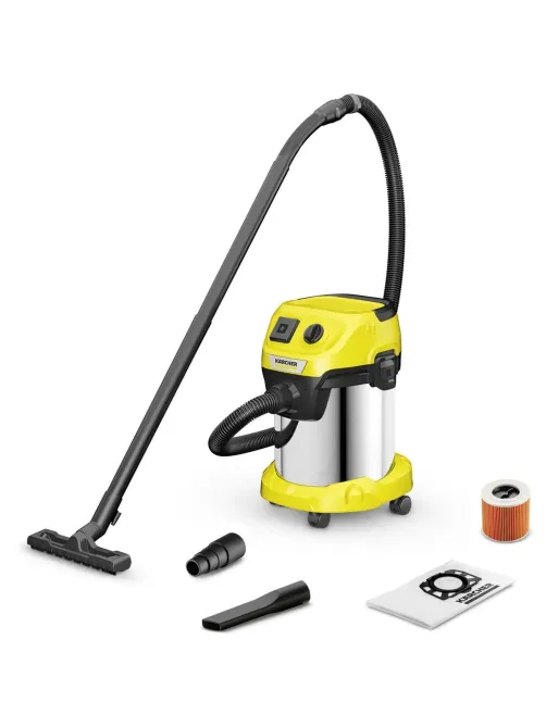 Пылесос строительный Karcher WD 3 P S V-17/4/20 1000Вт, желтый