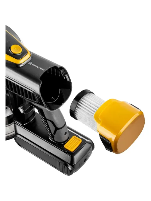 Пылесос BRAYER 4273BR,вертикальный,350Вт,BLDCмотор,всасыв23кПа,0,8л,3реж