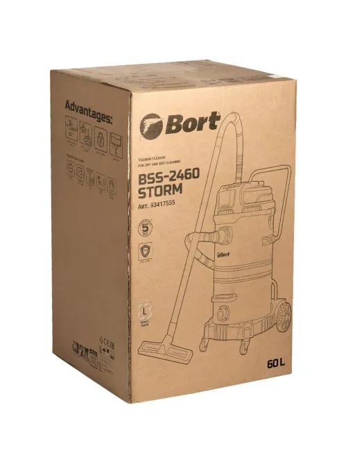 Пылесос для сухой и влажной уборки Bort BSS-2460-STORM