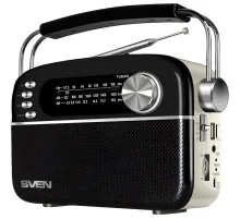 Радиоприемник Sven SRP-505, 3Вт, Bluetooth, FM/AM/SW/USB/microSD/AUX, аккум