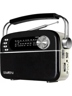 Радиоприемник Sven SRP-505, 3Вт, Bluetooth, FM/AM/SW/USB/microSD/AUX, аккум