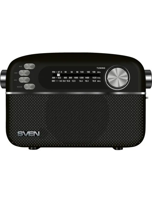 Радиоприемник Sven SRP-505, 3Вт, Bluetooth, FM/AM/SW/USB/microSD/AUX, аккум