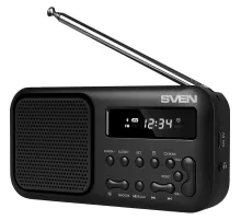 Радиоприемник Sven SRP-50, 3Вт, BT/FM/USB-C, будильник, встр аккум