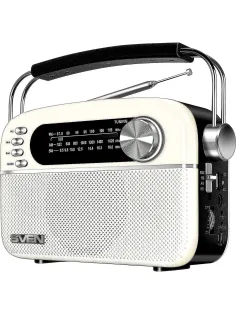 Радиоприемник SVEN SRP-505, белый, 3 Вт (RMS), Bluetooth, FM/AM/SW, USB