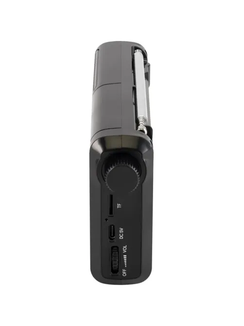 Радиоприемник Hyundai H-PSR115 черный USB microSD