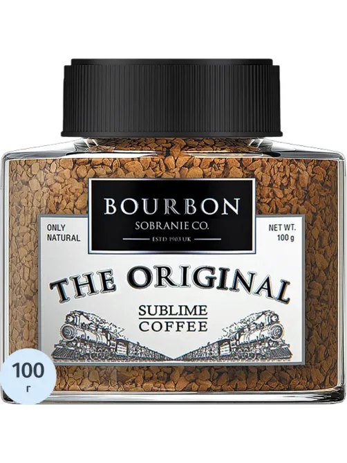 Кофе BOURBON THE ORIGINAL растворимый стеклянная банка, 100 г