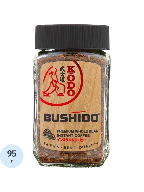Кофе BUSHIDO Kodo растворимый,95г стекло