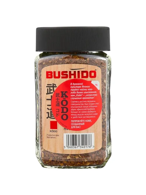 Кофе BUSHIDO Kodo растворимый,95г стекло