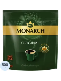Кофе растворимый Monarch Ориджинал сублимированный, пакет 500г