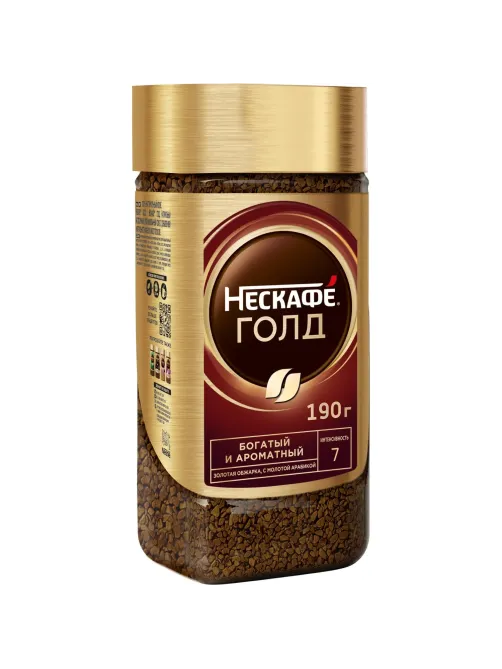 Кофе Nescafe Gold раств.субл.190г стекло