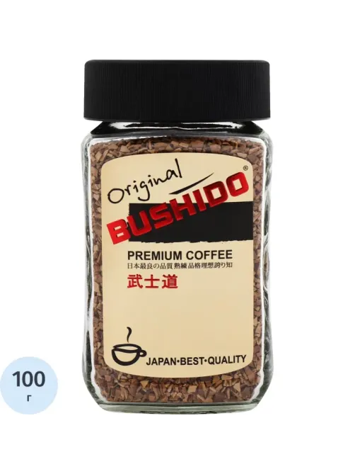 Кофе BUSHIDO Original растворимый,100г стекло