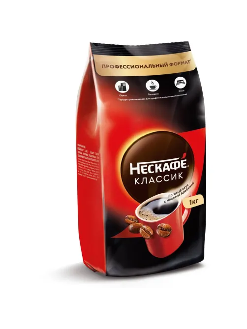 Кофе Nescafe Classic раств.порошк.пакет, 1кг