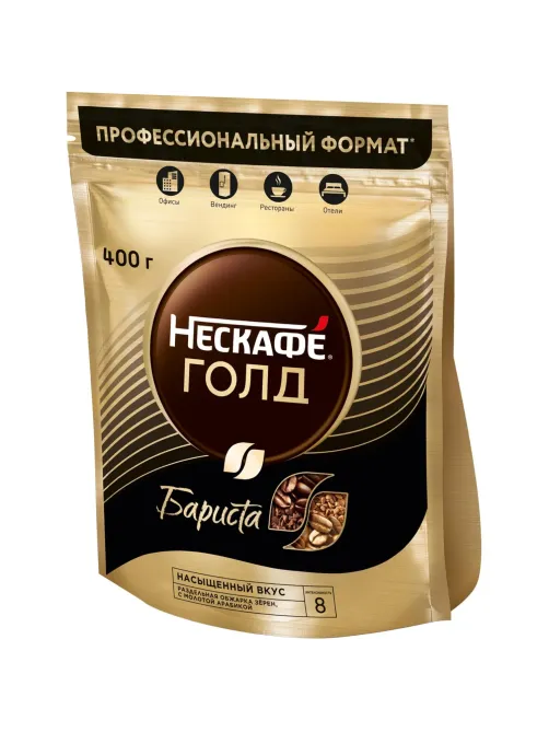 Кофе Nescafe Gold Barista раств.400г пакет