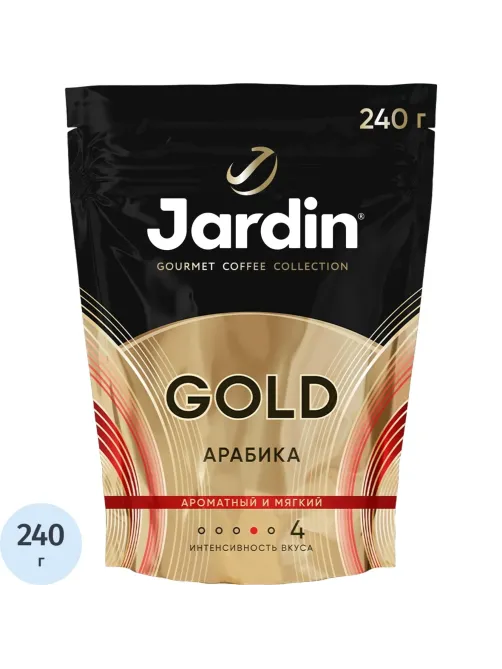Кофе Jardin Gold растворимый,сублимированный, м/у, 240г