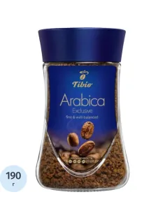 Кофе Tibio Exclusive Arabika раств.субл.190г стекло
