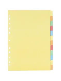 Разделитель листов 1-12, цв.карт.Attache,A4