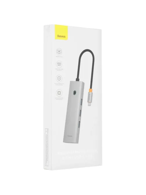 Разветвитель USB Baseus UltraJoy 6-Port Sp.Grey Type-C B00052807813-00