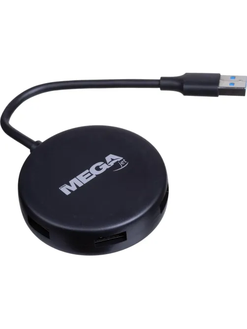 Разветвитель USB  HS004 USB 3.0x4/черный
