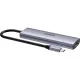 Разветвитель USB RAPOO 5в1 USB-C toPD+HDMI+2xUSB3.0,C сереб(13240)XD51-SGRY