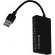 Разветвитель USB  HS005 USB 3.0x4/черный