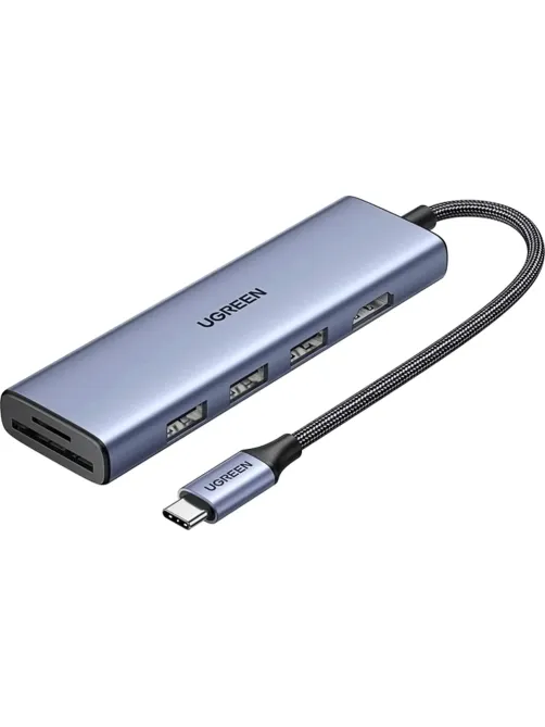 Разветвитель USB UGREEN CM511 (15596)USB-C To HDMI 4K@30Hz+3xUSB A+PD серый
