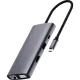Разветвитель USB RAPOO 10в1 USB-C-PD+HDMI+USB+SD,TF+RJ45+VGA+A XD101-SGRY
