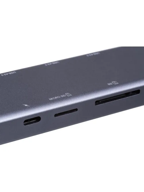 Разветвитель USB HS002 USBх3/HDMIх1/microSDx1/TFcardx1/Серый