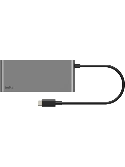 Разветвитель USB Belkin (AVC023hqSGY)хаб 7в1 4K@60Hz 100W сер.косм
