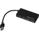Разветвитель USB  HS005 USB 3.0x4/черный