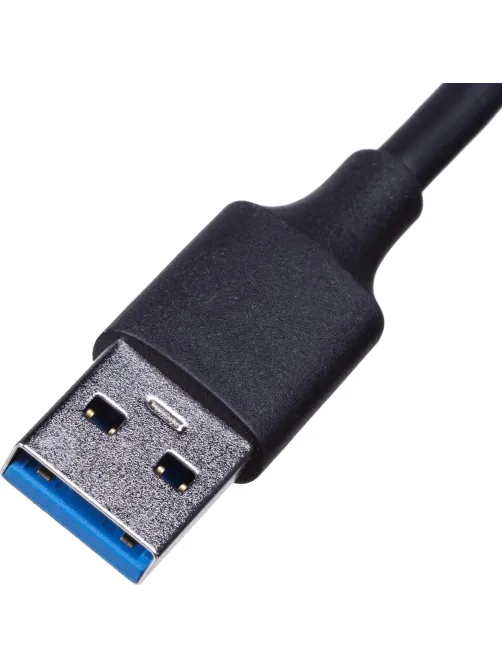 Разветвитель USB  HS004 USB 3.0x4/черный