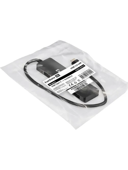 Концентратор USB хаб ExeGate (EX296929RUS) DUB-4CP/3 4-в-1 черн